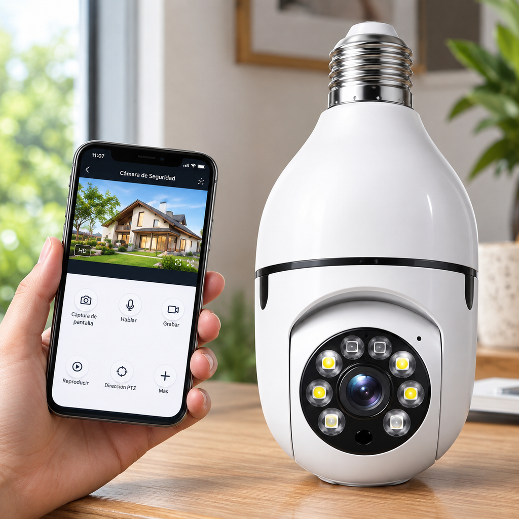 Camara Panoramica Seguridad Wifi 360