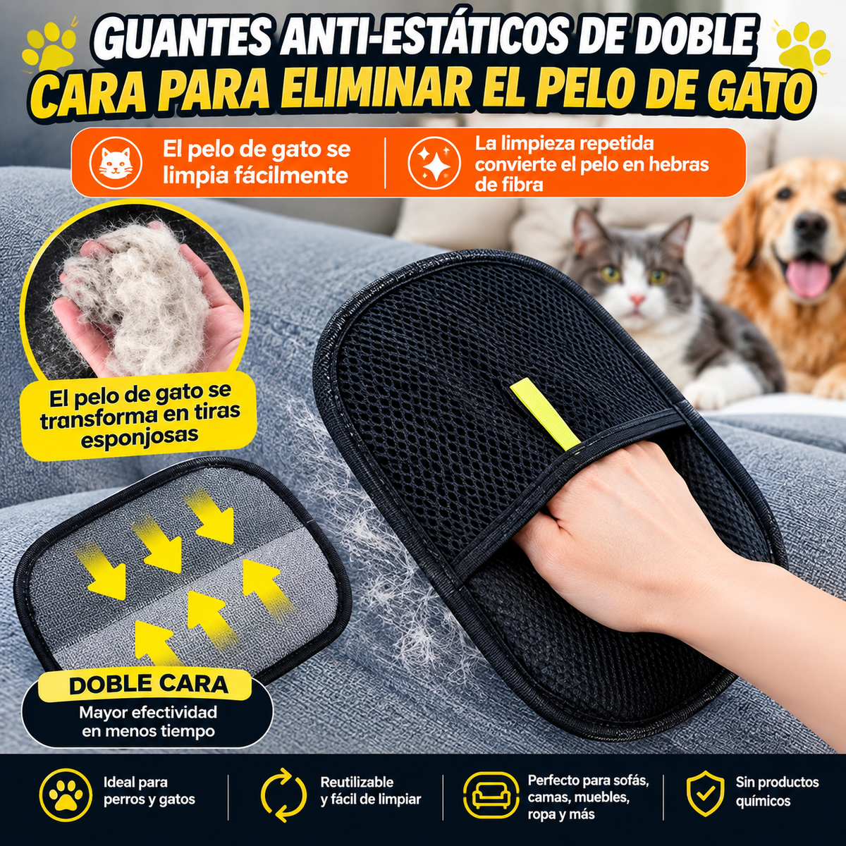 Guante quitapelusas